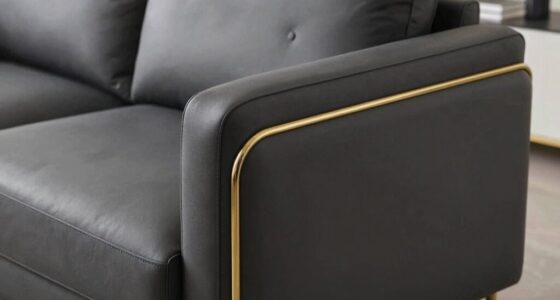 subtle sofa arm design