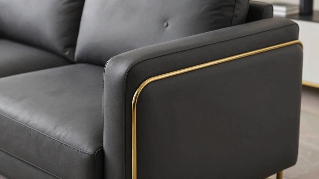 subtle sofa arm design