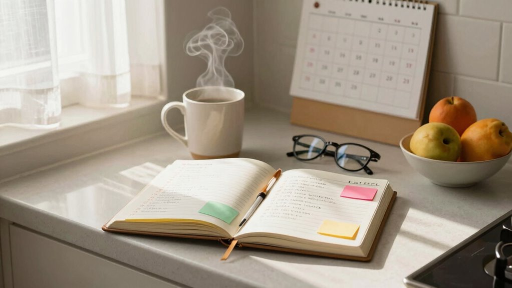 sunday meal and chore planning