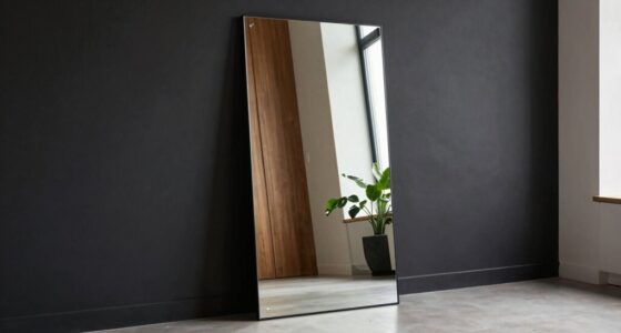 using mirrors to brighten walls