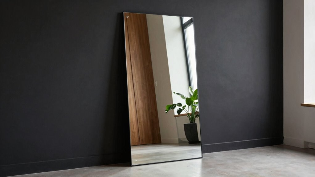 using mirrors to brighten walls
