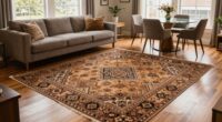 using rugs to define spaces