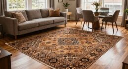 using rugs to define spaces