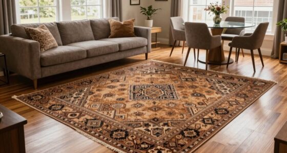 using rugs to define spaces