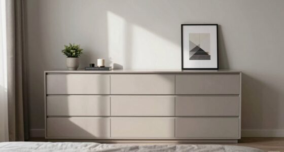 wall balanced dresser width