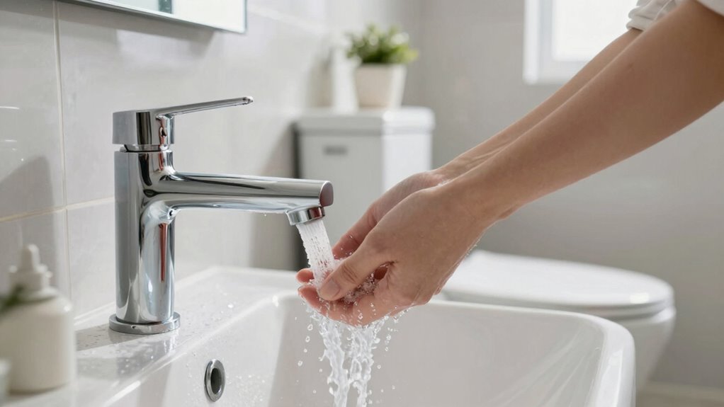 water saving bathroom practices