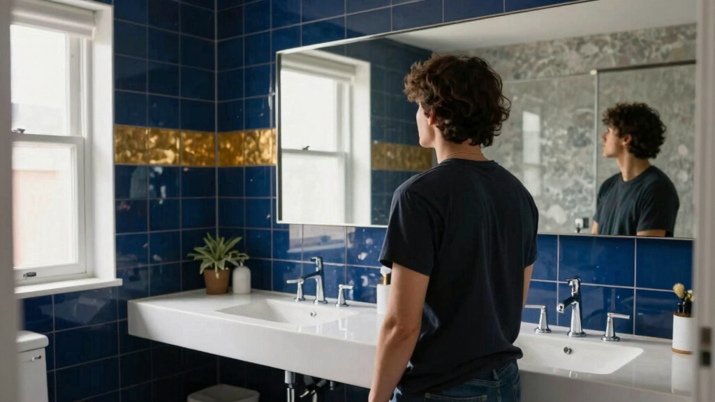 A Color Consultant Turned a Bedroom Into a Bold Bathroom