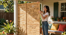 Before And After: This Renter-Friendly Privacy Hack Completely Changed Her Porch