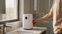 I Put This Mini Dehumidifier In My Bathroom, And It Made It So Much Cooler