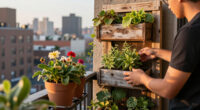 Renter-Friendly DIYs Transformed This NYC Balcony Into A Lush Oasis