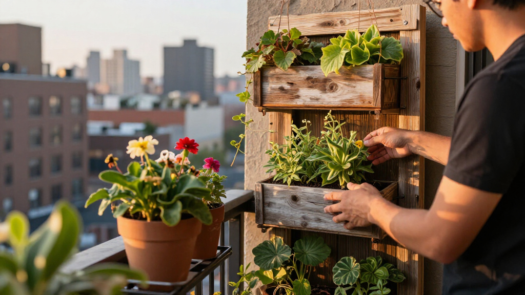 Renter-Friendly DIYs Transformed This NYC Balcony Into A Lush Oasis