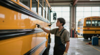 Ever Wondered About The Black Stripes On School Buses? Here’s Why They’re There
