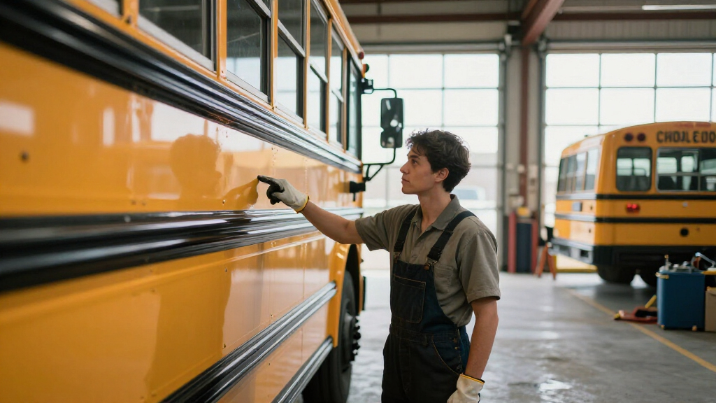 Ever Wondered About The Black Stripes On School Buses? Here’s Why They’re There