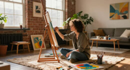 This 500-Square-Foot Studio Doubles As An Artist's Home And Workspace