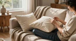 This Luxury-Looking Bolster Pillow Was Made From Scratch So Easily