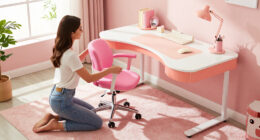 A Designer Transformed A Blank Room Into A Barbie-Inspired Home Office