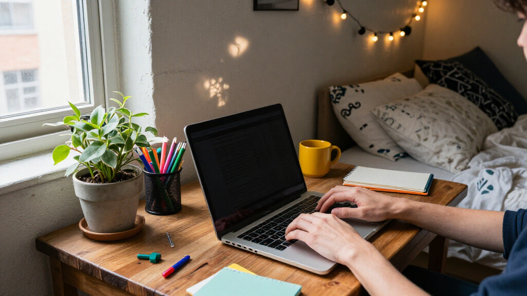 A Tiny Corner Of An NYC Bedroom Became The Most Inspiring Office