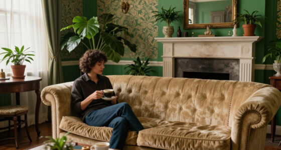 They Turned Their Beige 1900S Parlor Into A Bold, Green “Analog Room”