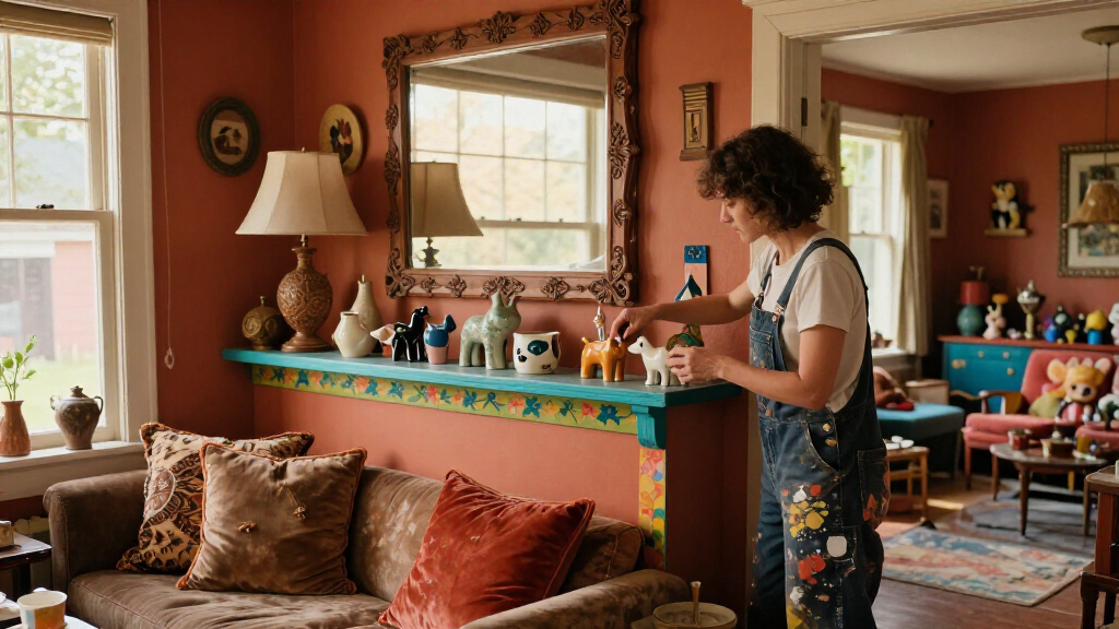 This Home Is A Modern-Folklore Mash-Up Of Paint And 30 Years Of Collecting