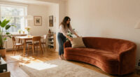 This Unusual Seating Arrangement Created Two Separate Rooms In One
