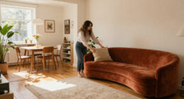 This Unusual Seating Arrangement Created Two Separate Rooms In One