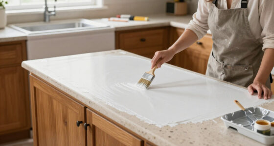 90S Countertops Look Completely Different After A Kitchen Got A Paint Redo