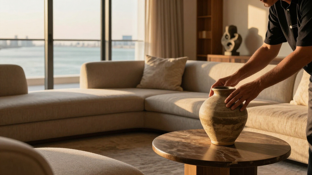 A Bahrain Bay Apartment Finds Its Rhythm In Art And Curves