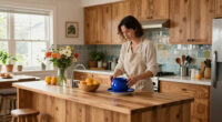 A “Sea Of Natural Maple Cabinetry” Became An Unexpectedly Colorful Kitchen