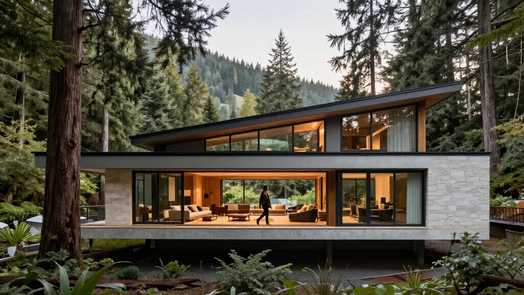 A West Vancouver Home Appears To Float Among The Trees