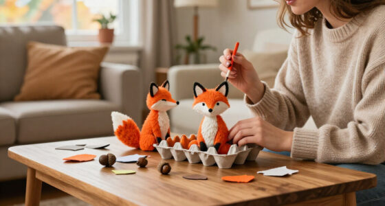 Don't Toss Your Egg Cartons — Reuse Them For Adorable Fox-Themed Fall Decor