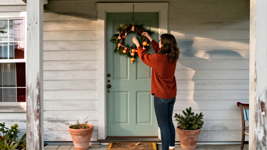 Forget Pricey Wreaths: Decorate Your Door With A Cheaper DIY That Adds A Rustic Touch