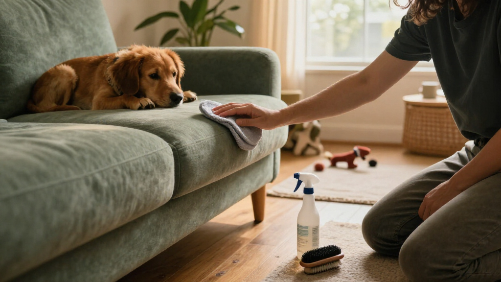 I Tried 3 Methods To Get The Dog Smell Out Of My Couch, And The Winner Left No Trace