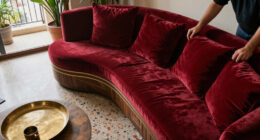 Inside A Sizzling Mexico City Condo Wrapped In Ruby Red Velvet And Deco Glamour