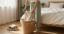 Next Has Dropped The Prettiest Laundry Hamper I've Ever Seen
