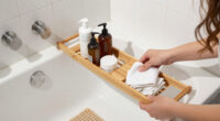 Skip Traditional Shower Curtains: Add Storage To Small Baths With A Space-Saving Alternative
