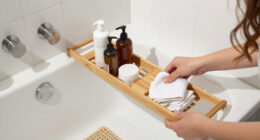 Skip Traditional Shower Curtains: Add Storage To Small Baths With A Space-Saving Alternative