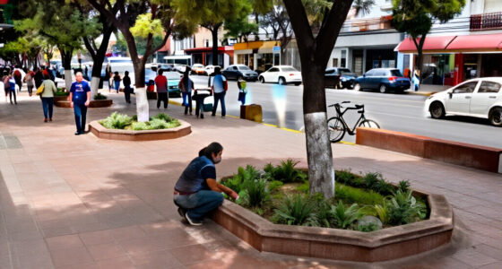 This Plaza In Downtown Guadalajara, Mexico, Used To Be A Noisy, Polluted Car Sewer. Now It's A Place For People, Bikes, And Life, With Underground Rapid Transit [Before Pic In D...