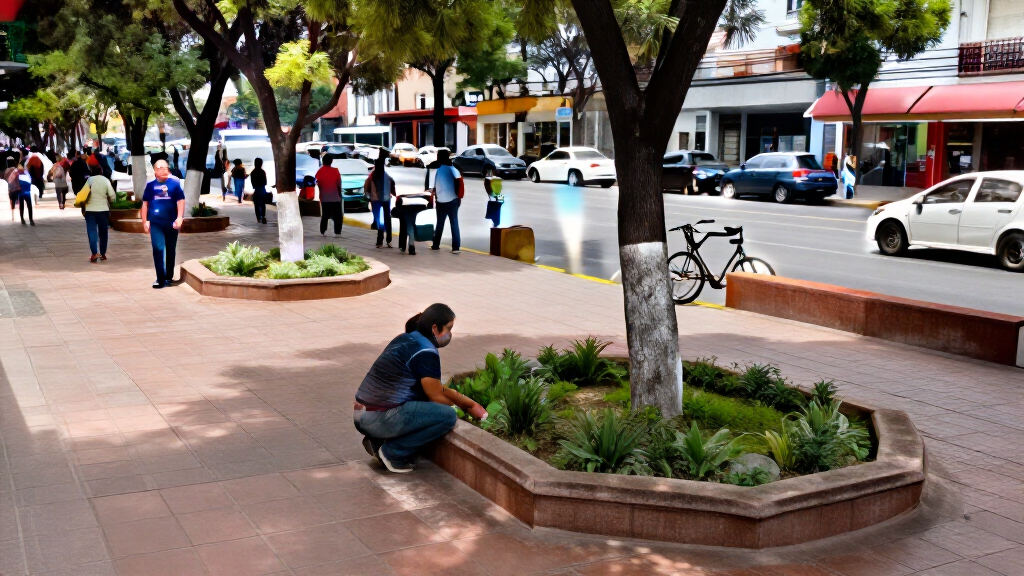 This Plaza In Downtown Guadalajara, Mexico, Used To Be A Noisy, Polluted Car Sewer. Now It's A Place For People, Bikes, And Life, With Underground Rapid Transit [Before Pic In D...